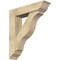 Ekena Millwork Funston Traditional Rough Sawn Bracket w/ Offset Brace, Douglas Fir, 8"W x 34"D x 38"H BKT0806X34X38FST01RDF - alternate 1